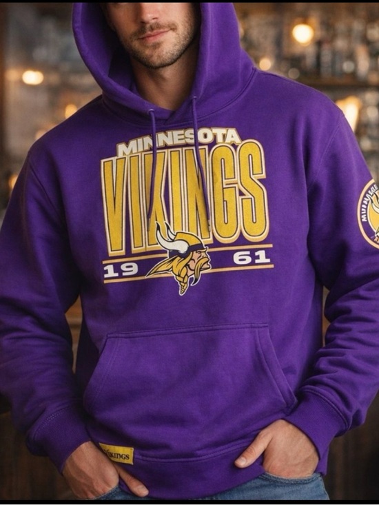 NFL Other - Minnesota Vikings Hoodie NWT Football Gameday Skol Men’s Medium Purple Gold NFL